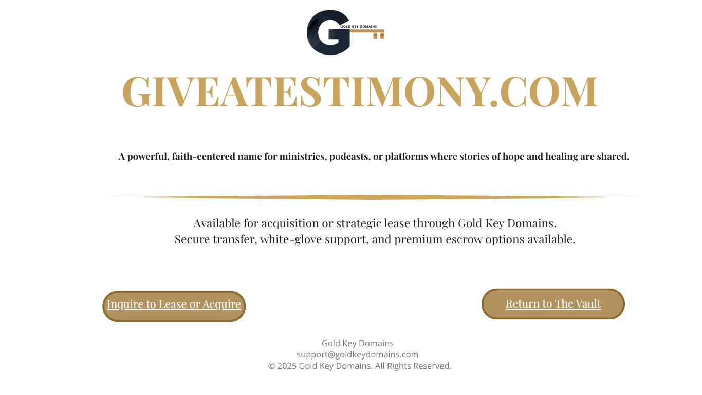 GiveATestimony.com